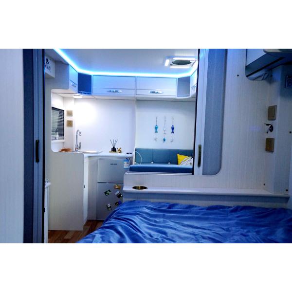 2-6 pessoas do reboque de alumínio do curso da roulotte da fibra de vidro dos reboques do curso com banheiro