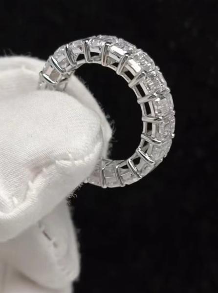 Anel de diamante branco Anel de diamante de casamento Anéis eternos Anéis de diamante de laboratório