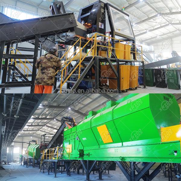 220V 440V Waste Sorting System 20t/d Capacity Municipal Solid Waste