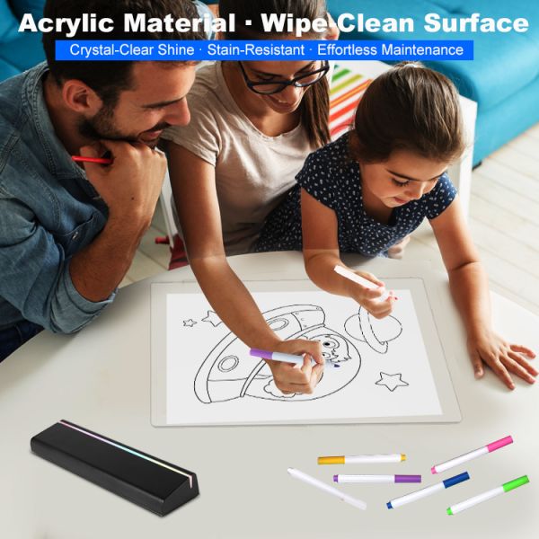Factory Direct Hot Sale Customizable 20x30cm USB Rechargeable Night Light LED Light Pad