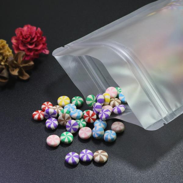 Замороженный штейном плоский мешок сумки пластиковой упаковки молнии для чокнутой конфеты