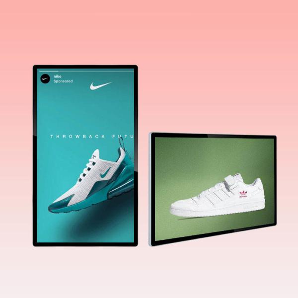 Ultra HD LCD 42 Wall Mounted Touch Screen Advertising Display For Indoor Stores