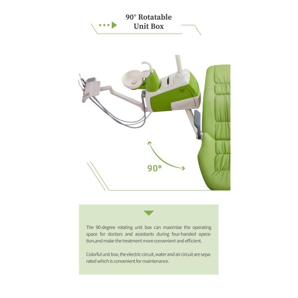 Cast Aluminum Backrest Stomatology Equipment Mobile Dental Cart Unit