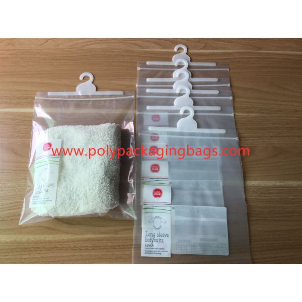 Best-selling wholesale resealable plastic bag with hanger / self-sealing plastic bag with hook