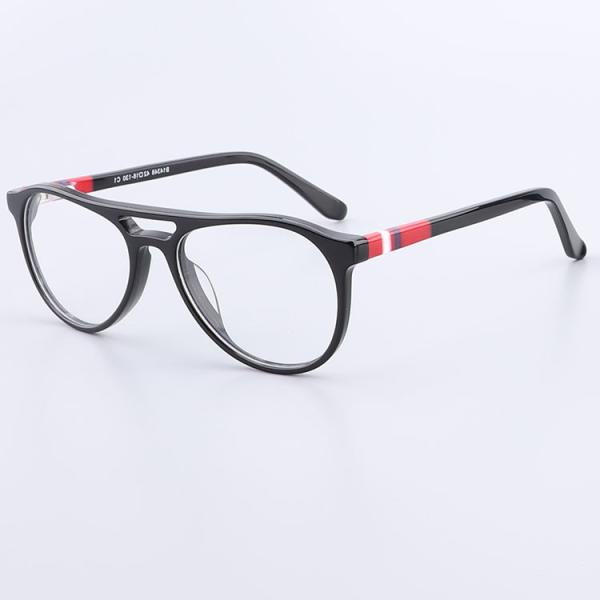 Multi Colours Acetate Double Bridges Kids Optical Frames