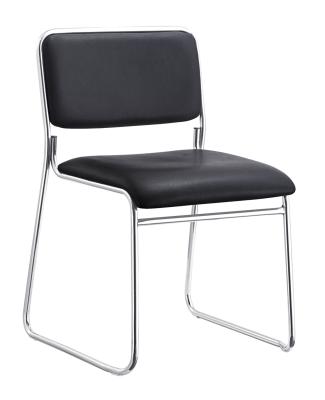 Simple Stackable Conference Room Chairs , Comfortable Desk Chair No Wheels