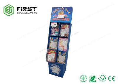 A boa qualidade de impressão personalizou o suporte de exposição de Logo Printing Promotion Cardboard Floor para livros