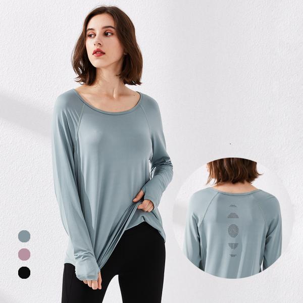 Горячий дизайн Легкая растяжка Спортивная Функциональная тренировка Леди футболка