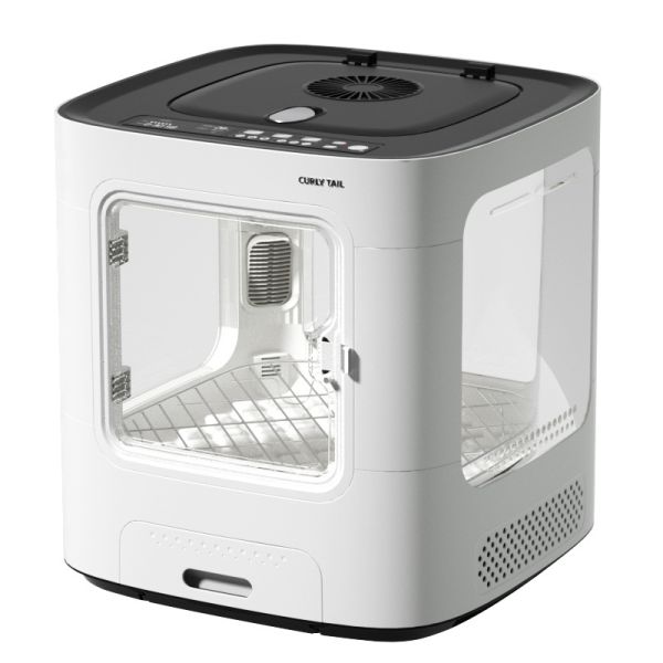 Safe Automatic Plastic Pet Drying Box with Transparent Door Temperature Control Ventilated Design Quiet Operation & Easy Clean