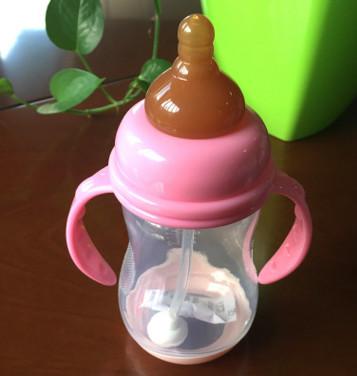 Liquid Feeding Silicone Water Bottle Non - Toxic With Handle For Baby
