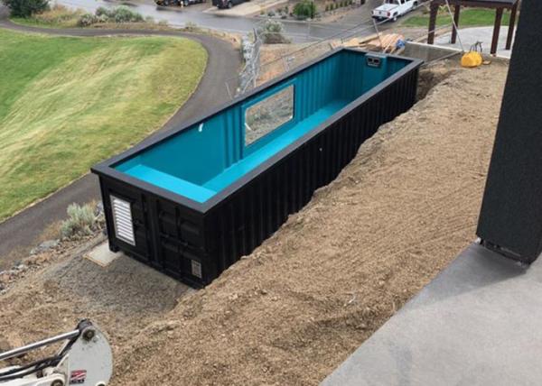 Topshaw AU Standard 20ft 40ft Modern Pool Container Shipping Container Swimming Pool for sale