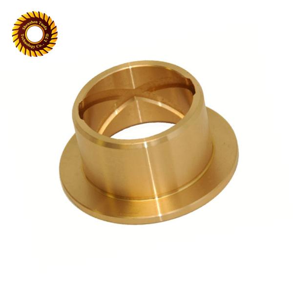 As peças fazendo à máquina de gerencio de perfuração do CNC da tolerância 0.1mm revestem de bronze