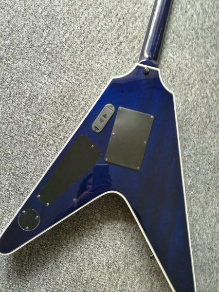Custom shop blueburst Flying V Electric Guitar flying v guitar China OEM Guitar