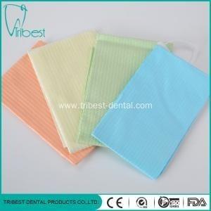 Adult Dental Protective Wear , Three Ply Disposable Patient Bibs With Tie