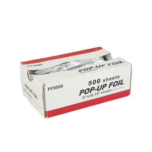 Custom Box Silver Printed Foil Embossed Treatment Pop Up Hairdressing Foils in Demand