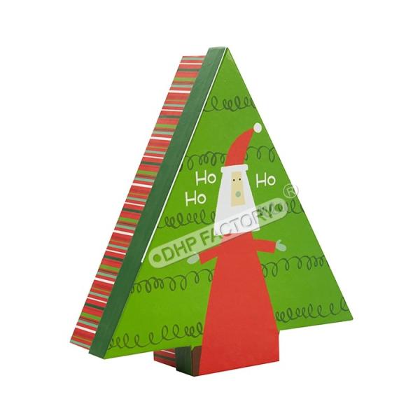 高級印刷 クリスマスツリー様式 プレゼント用紙箱