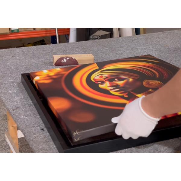 Living Room Wall Art Decor 3D Relief Painting Abstract Geometric Design 100cm Handmade