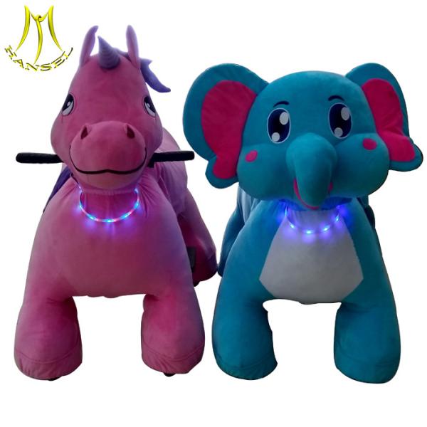 Hansel amusement plush covers animal zoo scooter kids ride on toys at mall