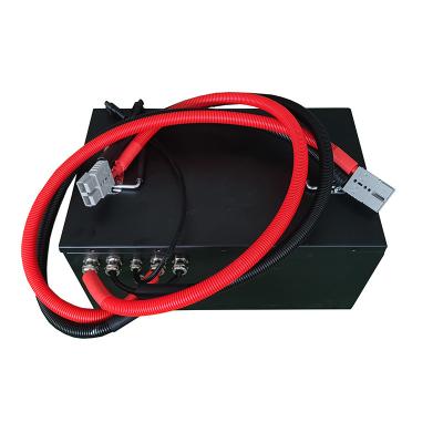 Bateria compacta de elevador elétrico de íons de lítio de 48 volts 105AH Capacidade Dimensões 390x370x260mm