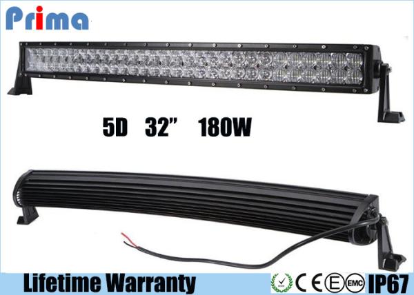 6000K 5D 32 Inch 180W Led Offroad Light Bar For Engineering Vehicles