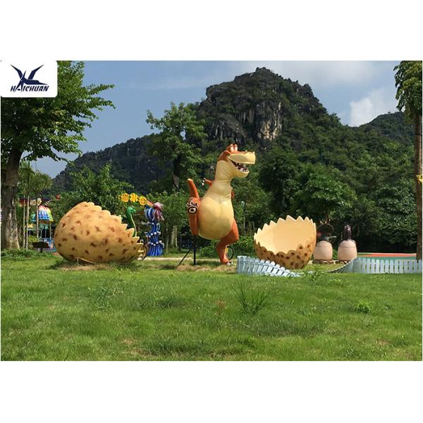 Handmade Cartoon Life Size Fiberglass Statues Dinosaur Fiberglass Resin Statues