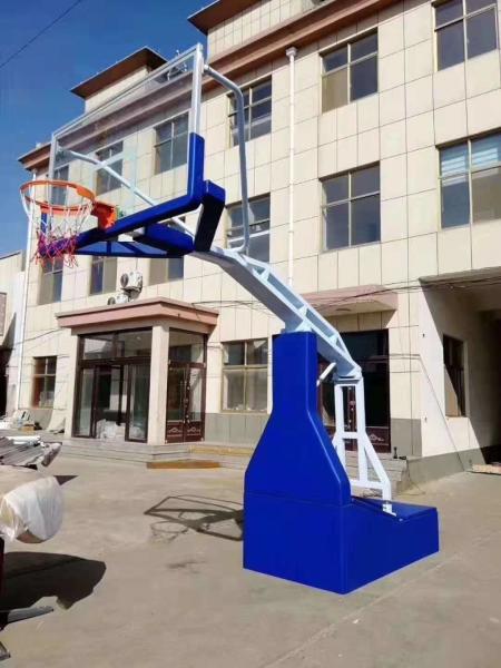 Waterproof Movable Basketball Stand , Anti Crack Portable Adjustable Basketball Hoop