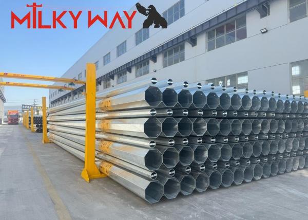 16m transmission line steel pole tower & Power Transmission Poles