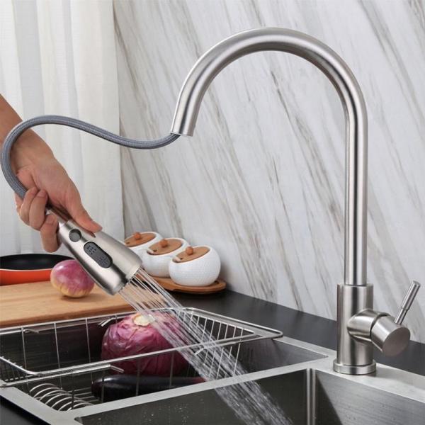 Safe Lead Free 304 Stainless Steel Kitchen Sink Faucets Healthy Hygienic
