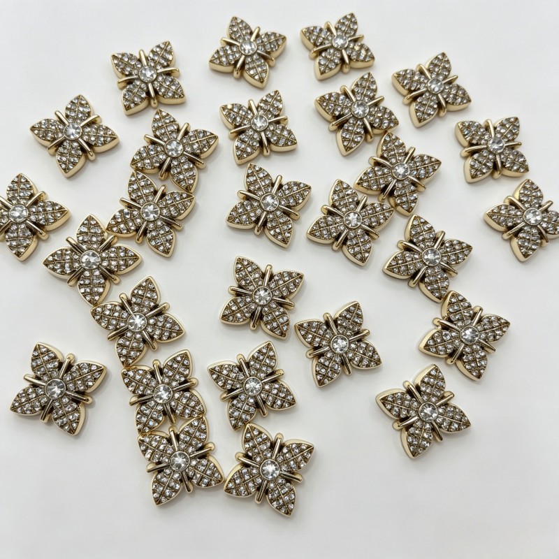 Vintage Style Ladies Shoe Buckles Square For Stylish Elegant Footwear Accessories