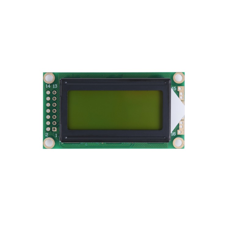 Character 8x2 LCD Display Mono LCM Liquid Crystal Module With AIP31066 Driver IC