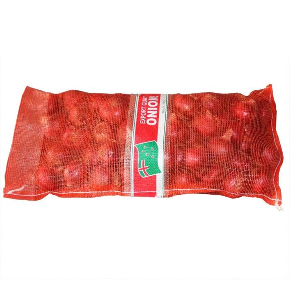 Durable Industrial Agriculture Red Pe Woven Bag 25 kg Onion Potato Mesh Bags with Logo