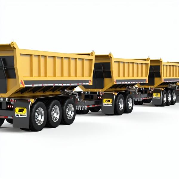 30 Payload Dump Truck Trailers with Jost 2 King Pin and High Payload Efficiency