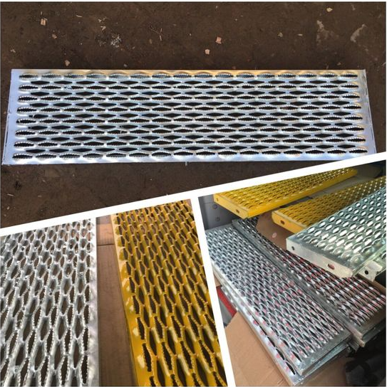 Reja perforada de aluminio industrial del tablón del puntal del apretón de 3.5m m