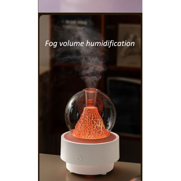 Home Office Volcano Aromatherapy Diffuser Tabletop With 7 Color LED Light