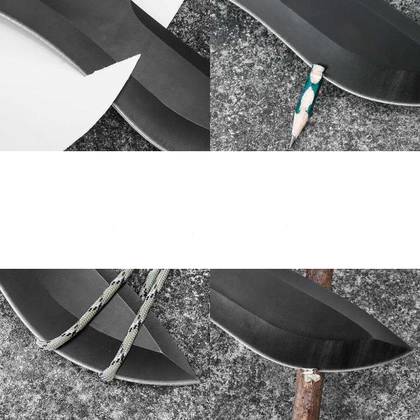 HRC 52 Spring Steel Machete 4.5mm Thick M300 Camping Knife