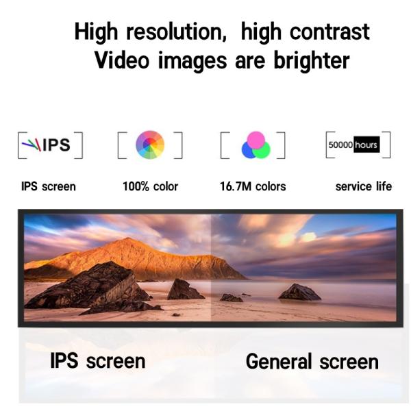 Stretched Bar LCD Display from 16.2 Inch