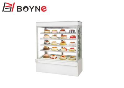 Verticalmente o refrigerador frio da exposição do bolo cinco camadas suporta o compressor aberto do dobro da temperatura de Digitas