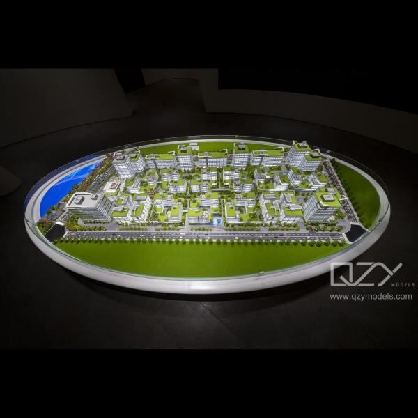 Модели генерального плана - Ruimeng Investment - Zhuhai Hengqin Cultural Skywalk - Культурная промышленность - Офисное здание модель-1/100