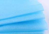 Textile tissé bleu respirable de pp 42gsm non pour la robe jetable d'isolement