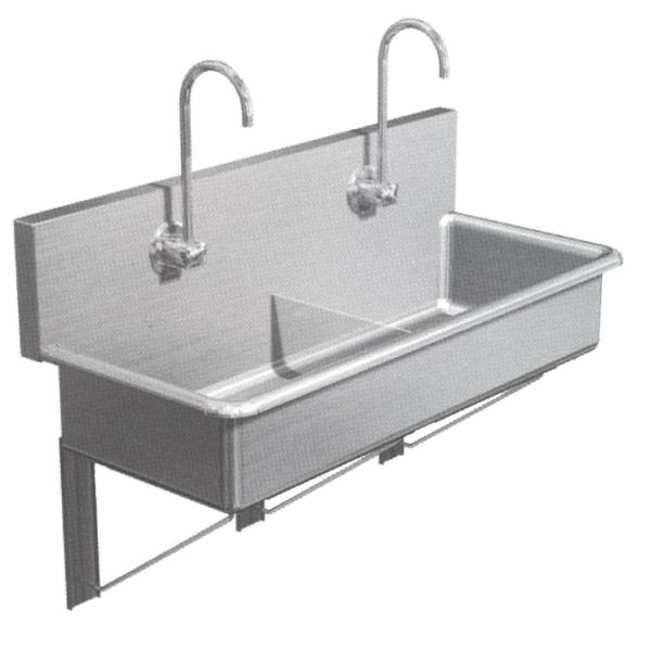 NSF Certified Medical Scrub Sink Hands Free Surgical Wash Basin compact In Healthcare Facilities