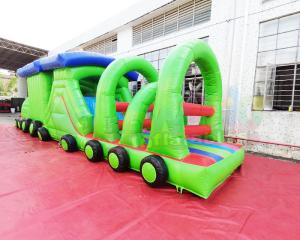 Château plein d'entrain 13.2X4.7X3M Inflatable Obstacle Course de train