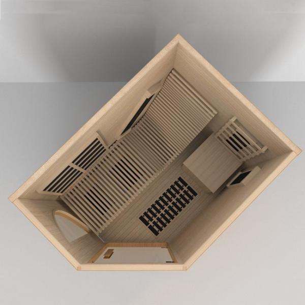 Hemlock 1 Person Home Use Lay Down Bench Far Infrared Sauna With Complete Heat