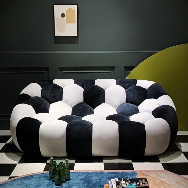 Luxury French Hotel Room Sofa Bubble Pumpkin Sofa