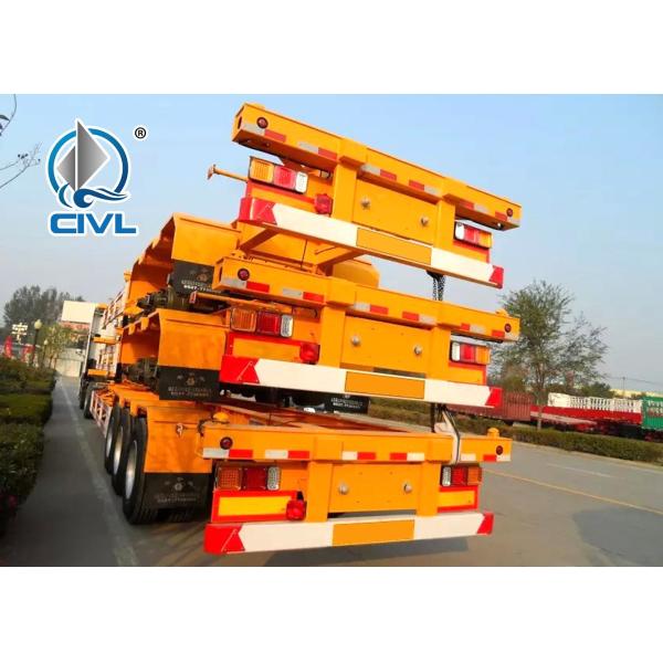 Promo SINO TRUK Utility 3 Axles Semi Trailer Trucks / Flat Low Bed Trailer highly cost effective