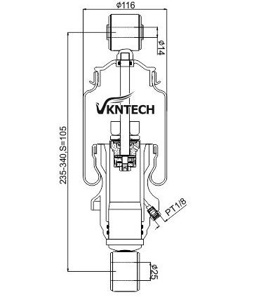 BENZ МЕРСЕДЕС весен воздуха кабины VKNTECH 1S2919 942.890.29.19 ACTROS 1831-1860 ПЕРЕДНЕЕ Sachs 105392