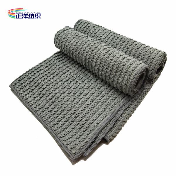 40x40cm Car Cleaning Rags 300gsm Jacquard Style Warp Terry Microfiber Car Washing Cloth
