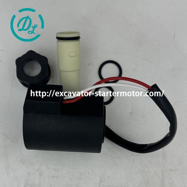 EexcavaStart 24V Solenoid Valve Coil EC210B OEM 14550884 14527267 Excavator Part