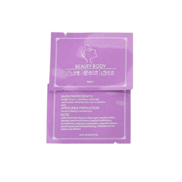 Logo Printing Flat 3 Side Seal Pouch For Perfume Lotion Cream Powder Sachet