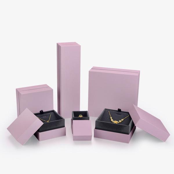 Purple Cardboard Jewelry Gift Box 3.5 X 2.5 X 1.5inch For Bracelet