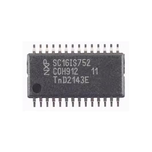 Dual UART Converter Ic I2C Bus SPI Interface 64 Bytes FIFOs IrDA SIR SC16IS752IPW 128